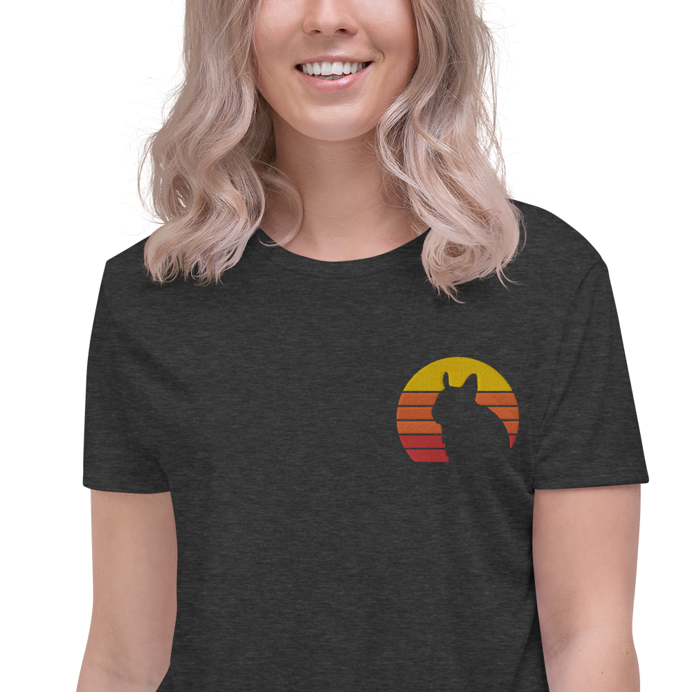 Zeigt degu vintage sonne crop top in Farbe Schwarz