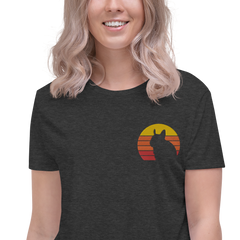 Zeigt degu vintage sonne crop top in Farbe Schwarz