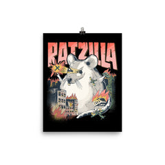 Lustiger sauerer RATZILLA | Mattes Poster in 8×10 in Größe 
