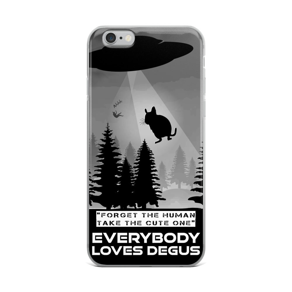 Zeigt degu abduction ufo alien abduction iphone case funny saying for owners of degus in Farbe iPhone 6/6s