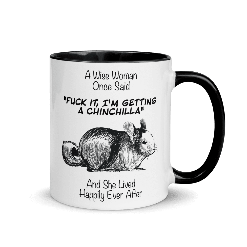 A Wise Woman Once Chinchillas 2 | Tasse mit farbiger Innenseite