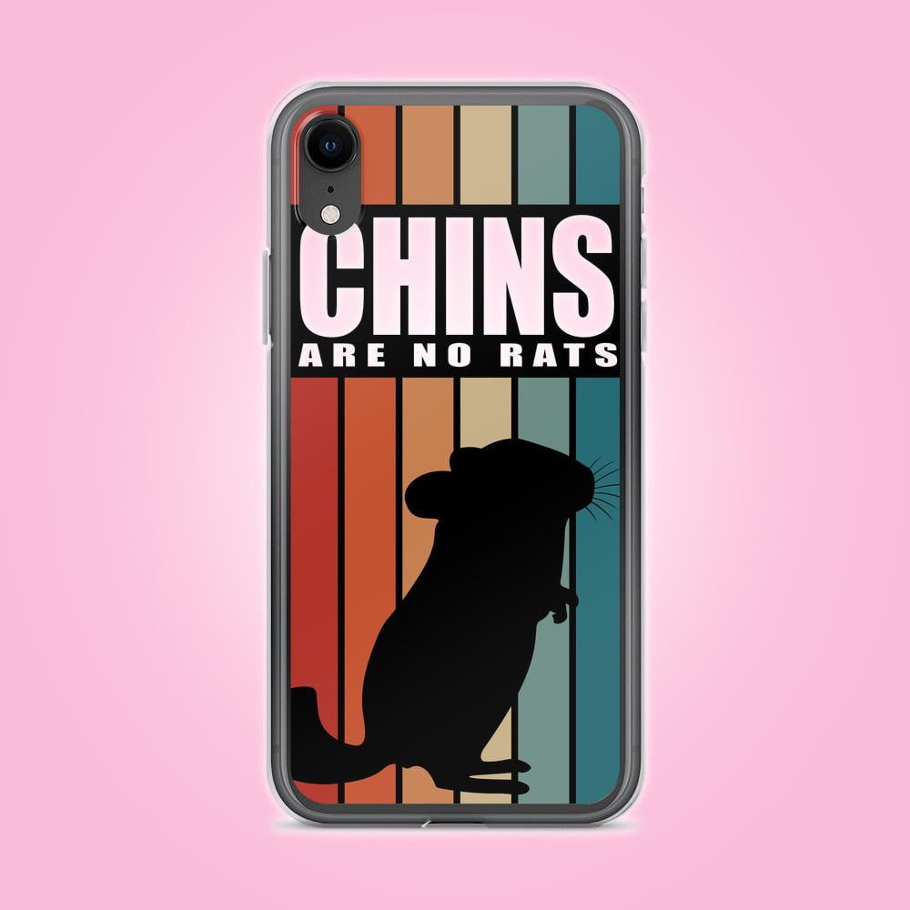 Zeigt chinchillas vintage saying retro stripes for owners of a chinchilla iphone case in Farbe 