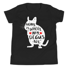 Home Is Where My Degus Are | T-Shirt für Kinder & Jugendliche