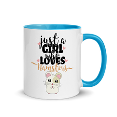 Just A Girl Who Loves Hamsters | Zweifarbige Tasse