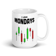 I love Mondays | Funny forex saying mug
