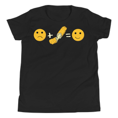 Zeigt ein T-Shirt für Kids und Teenager mit Mozzarella Emotionen | T-Shirt für Kinder & Jugendliche