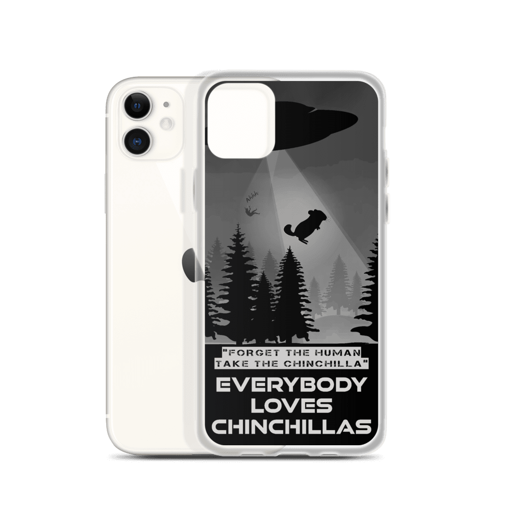 Zeigt chinchilla abduction ufo alien abduction iphone case funny saying for owners of chinchillas in Farbe 