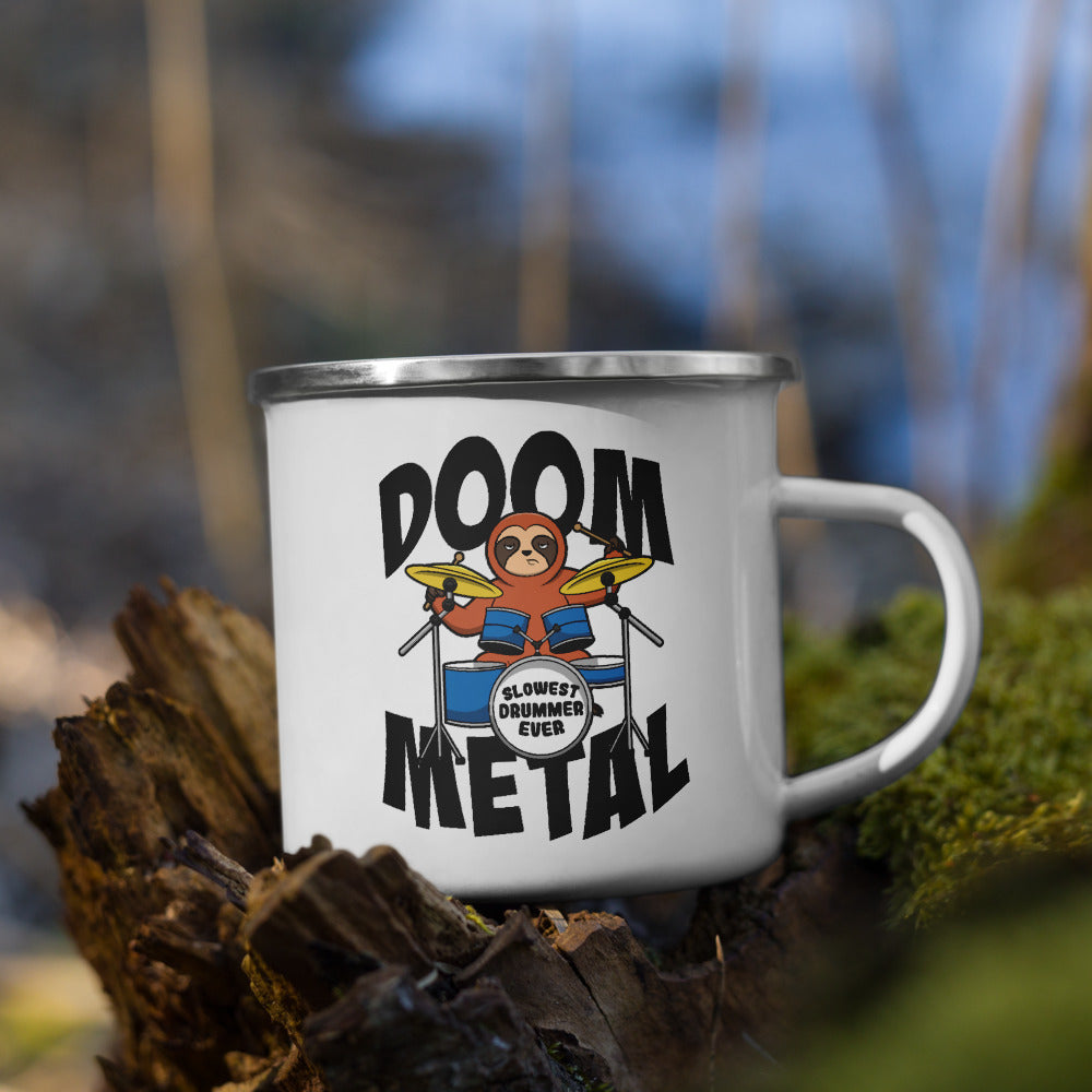 Doom Metal Faultier | Emaille Tasse Lustiger Spruch
