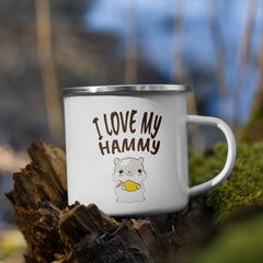 I Love My Hammy | Emaille Tasse
