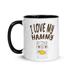 I Love My Hammy | Zweifarbige Tasse