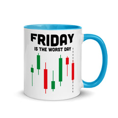 Funny stock trader saying | Two tone mug