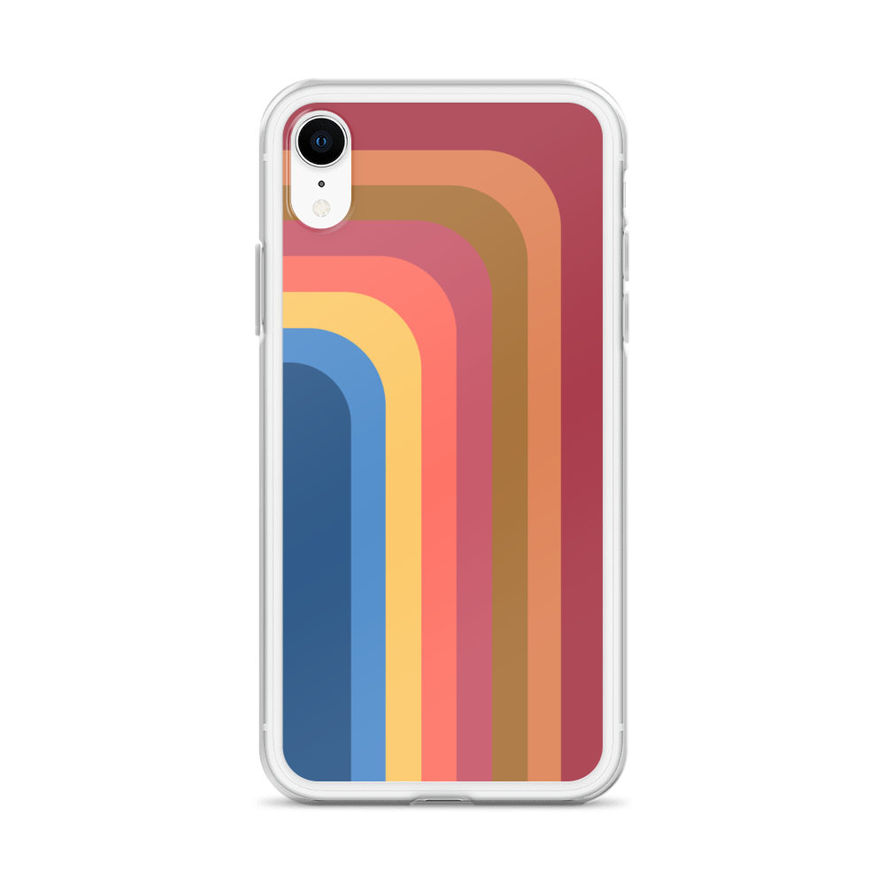 Zeigt retro touch iphone schutzhulle streifen in Farbe 