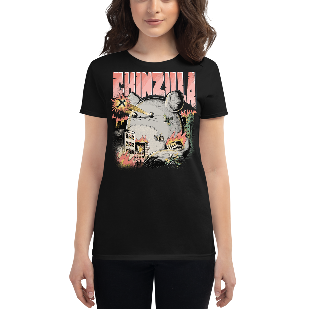 Eine Dame trägt Chinzilla | Frauen T-Shirt