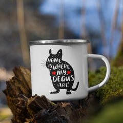 Home Is Where My Degus Are | Emaille Tasse