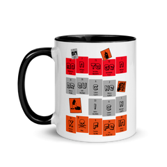 An Montagen brauche ich Koffein | Zweifarbige Tasse