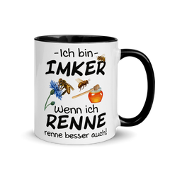 Bild einer Lustiger Imker Spruch | Tasse mit farbiger Innenseite