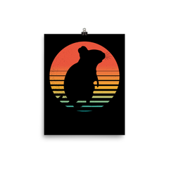 Degu Vintage Sunset | Poster