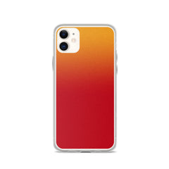 Zeigt Produktbild  iPhone Case | Abstract Pattern Smartphone Protection Case | Gift for her | Back Cover for you Mobile | Beautiful Red Orange Gradient Art