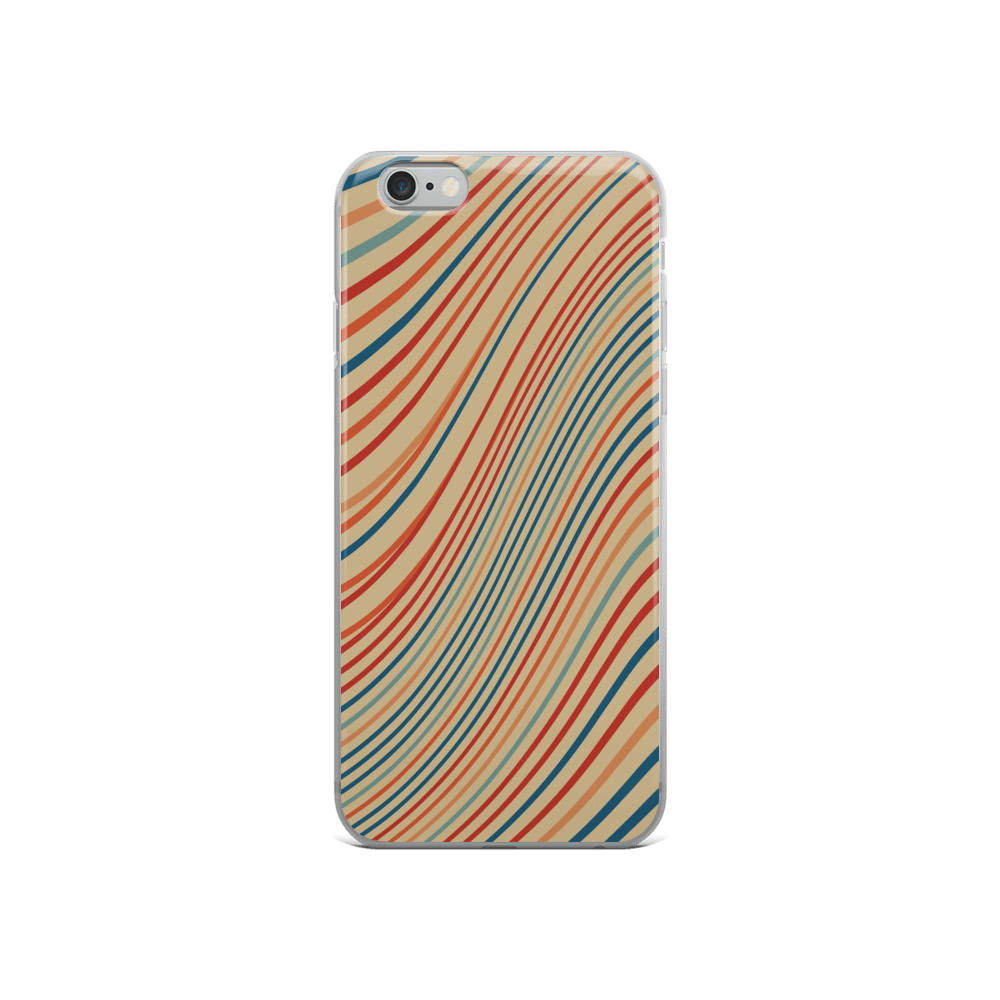 Zeigt vintage chic iphone schutzhulle retro wellen version i in Farbe iPhone 6/6s