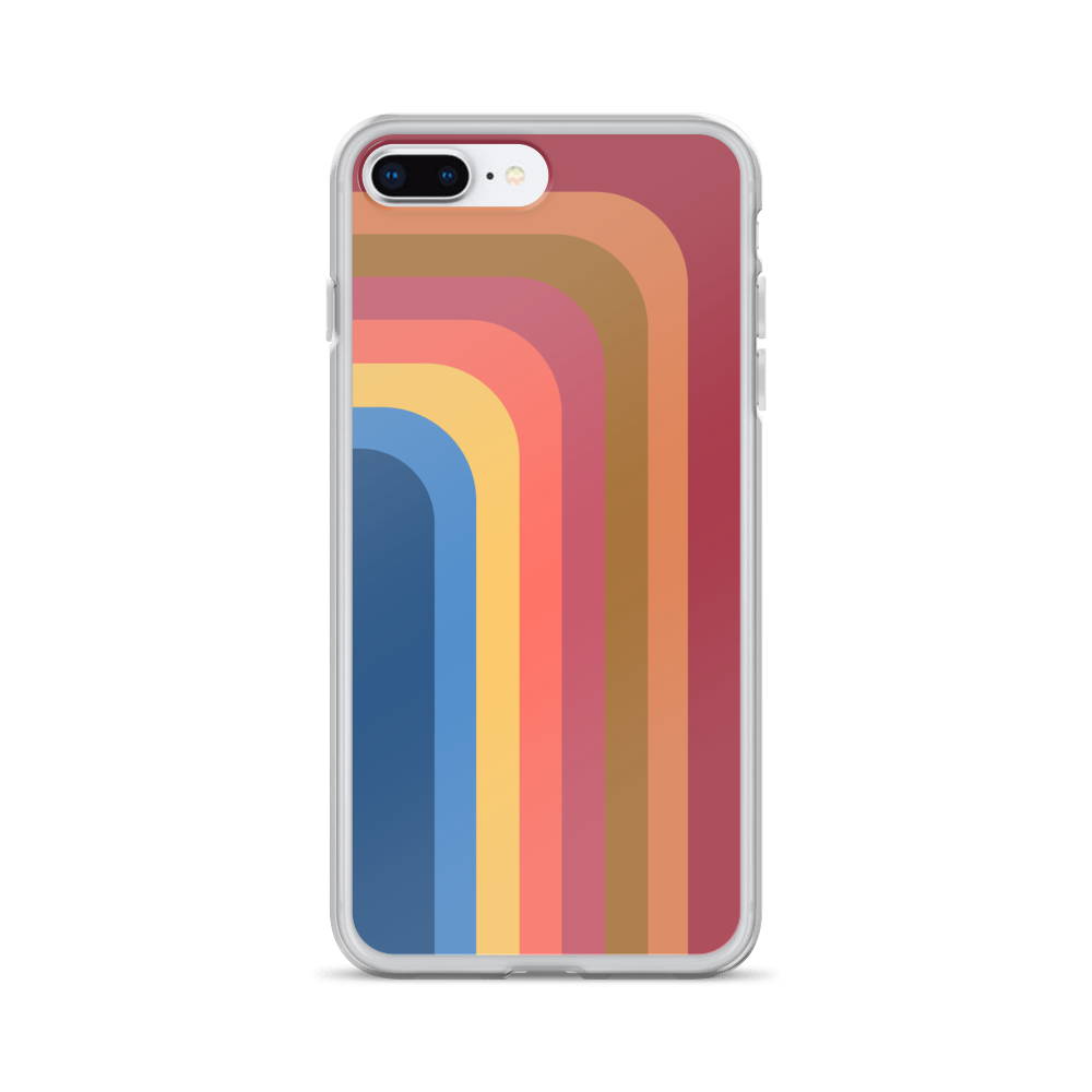 Zeigt retro touch iphone schutzhulle streifen in Farbe iPhone 7 Plus/8 Plus