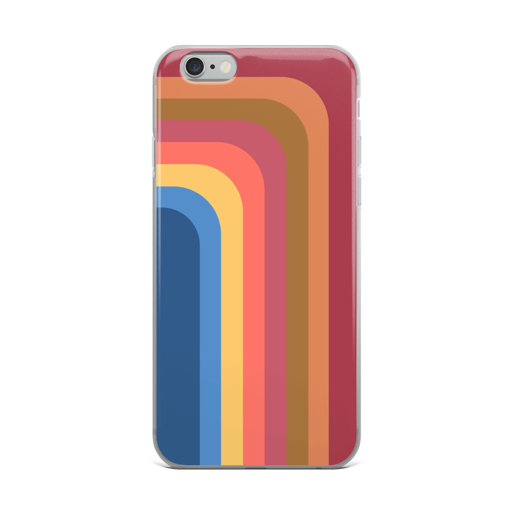 Zeigt retro touch iphone schutzhulle streifen in Farbe iPhone 6 Plus/6s Plus