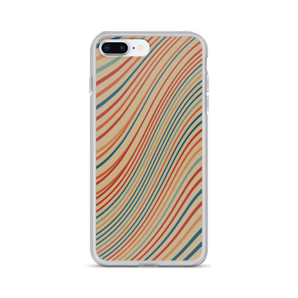 Zeigt vintage chic iphone schutzhulle retro wellen version i in Farbe iPhone 7 Plus/8 Plus