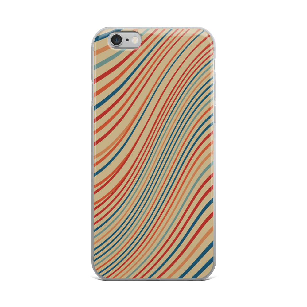 Zeigt vintage chic iphone schutzhulle retro wellen version i in Farbe iPhone 6 Plus/6s Plus