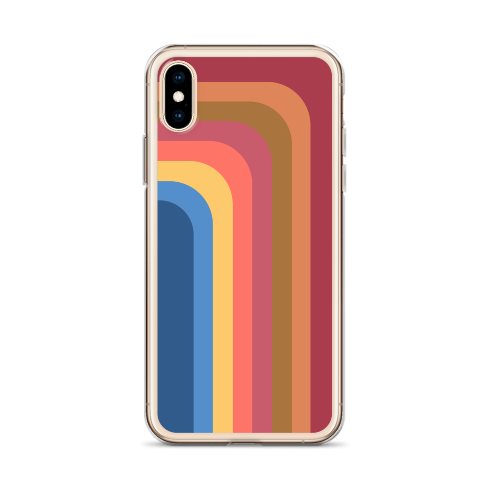 Zeigt retro touch iphone schutzhulle streifen in Farbe iPhone XR