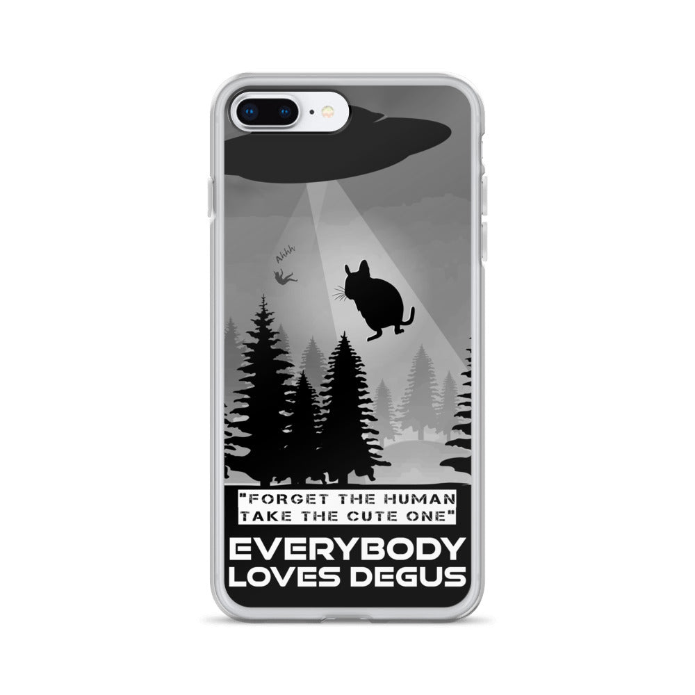 Zeigt degu abduction ufo alien abduction iphone case funny saying for owners of degus in Farbe iPhone X/XS