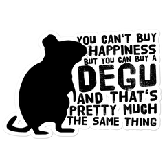 Lustiger Degu Spruch | Vinyl Aufkleber