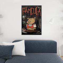 Hamcula Dsungarischer Zwerghamster als Vampir Campbell Hamster Geschenk Poster