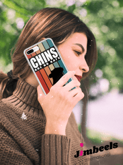 Chinchilla Vintage Spruch |  iPhone Schutzhülle | Retro Streifen | Für Chinchilla Halter in iPhone 6 Plus/6s Plu in Größe 