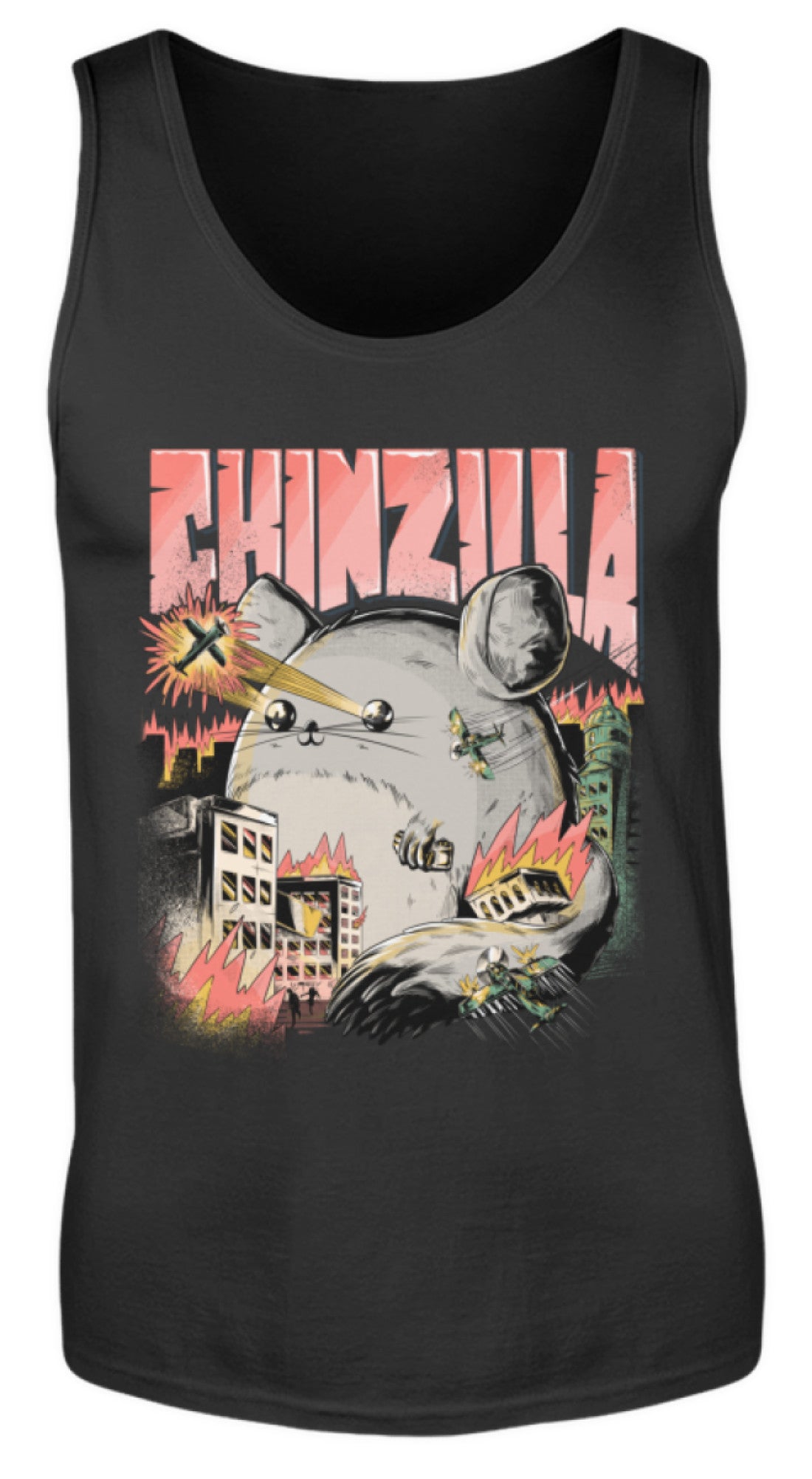 Zeigt funny chinzilla chinchilla owners herren tanktop in Farbe Charcoal (Solid)
