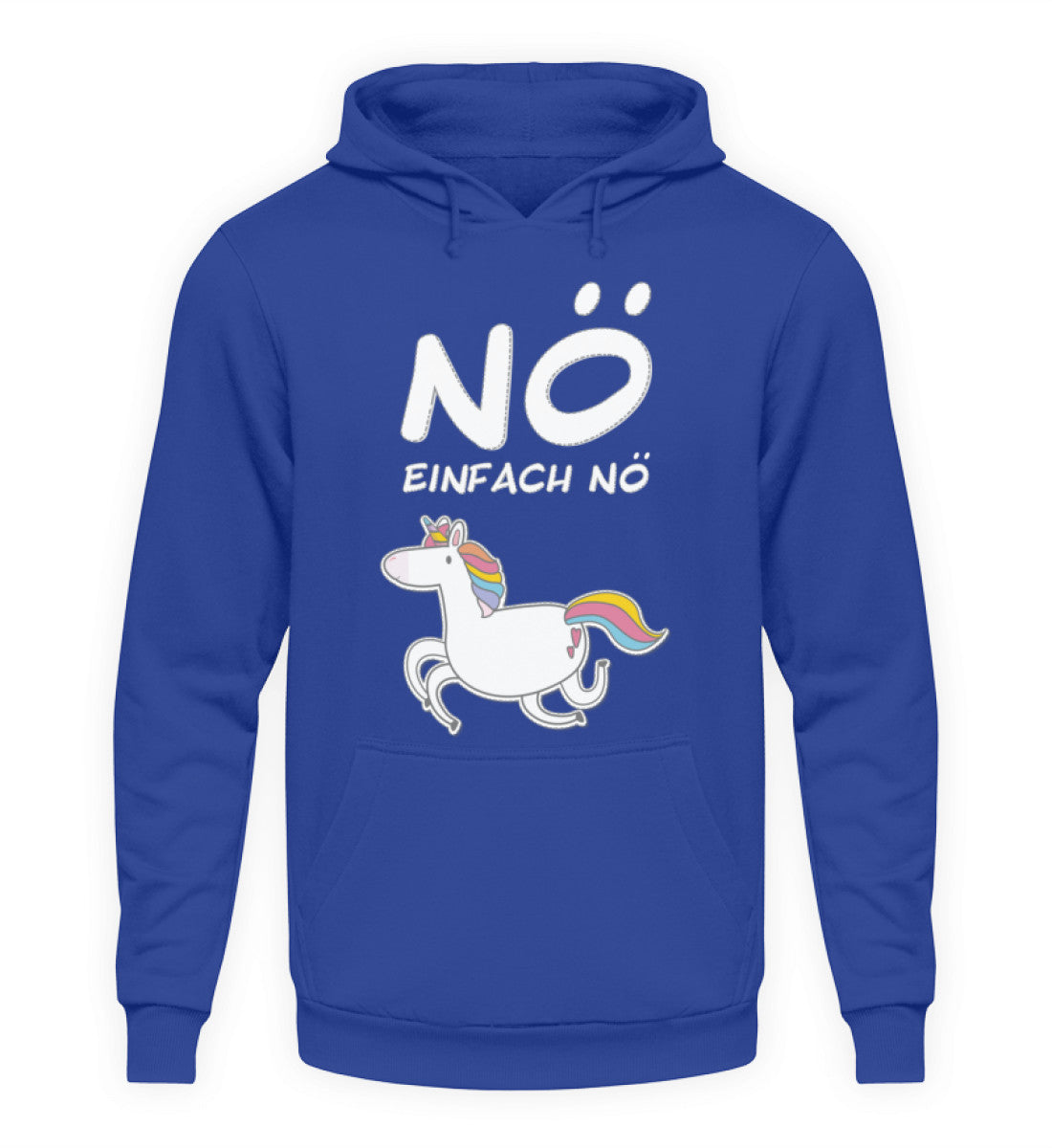 NÖ Einhorn Cooler Spruch Unisex Hoodie - Main Image
