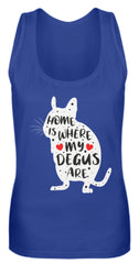 Zeigt funny adorable degu saying rodent frauen tanktop in Farbe Pinky