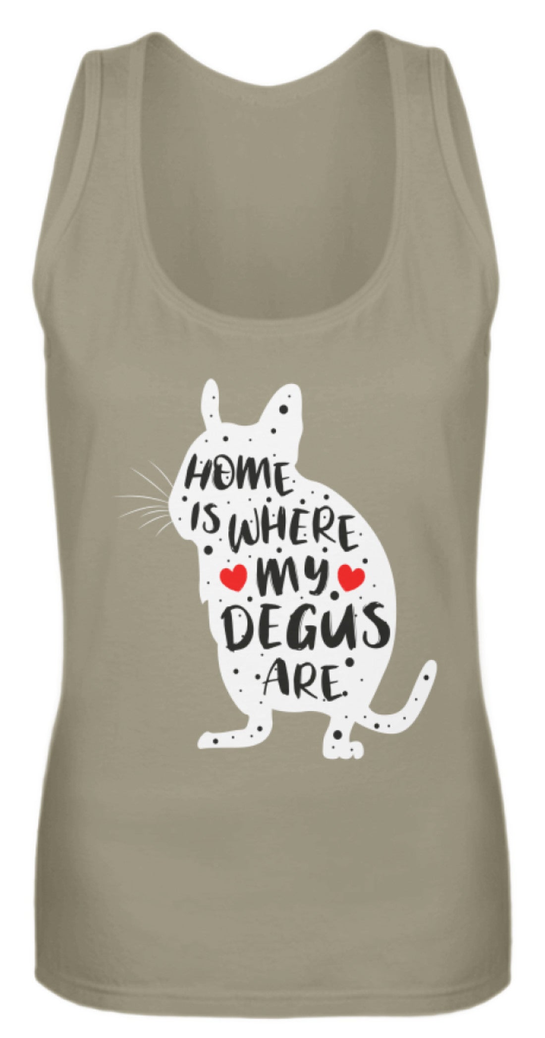 Zeigt funny adorable degu saying rodent frauen tanktop in Farbe Purple