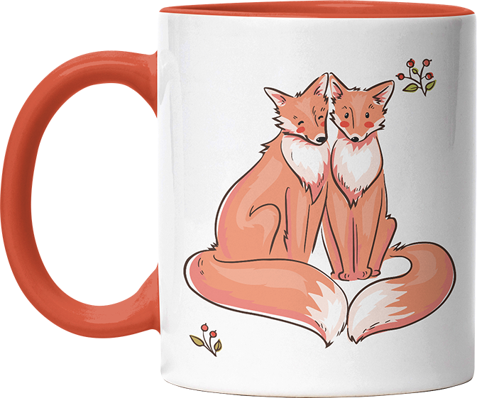 Thanks for existing in my little Galaxy Füchse 2 Witzige Orange Tasse kaufen Geschenk