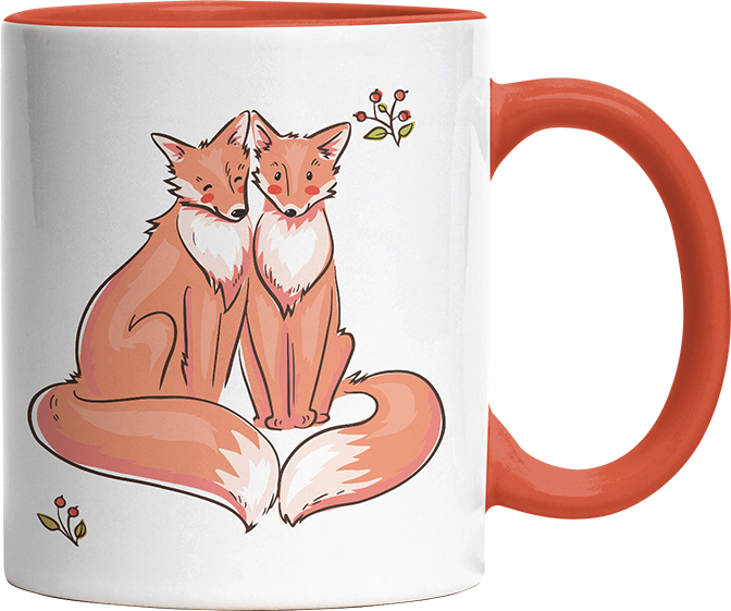 Thanks for existing in my little Galaxy Füchse 2 Witzige Orange Tasse kaufen Geschenk