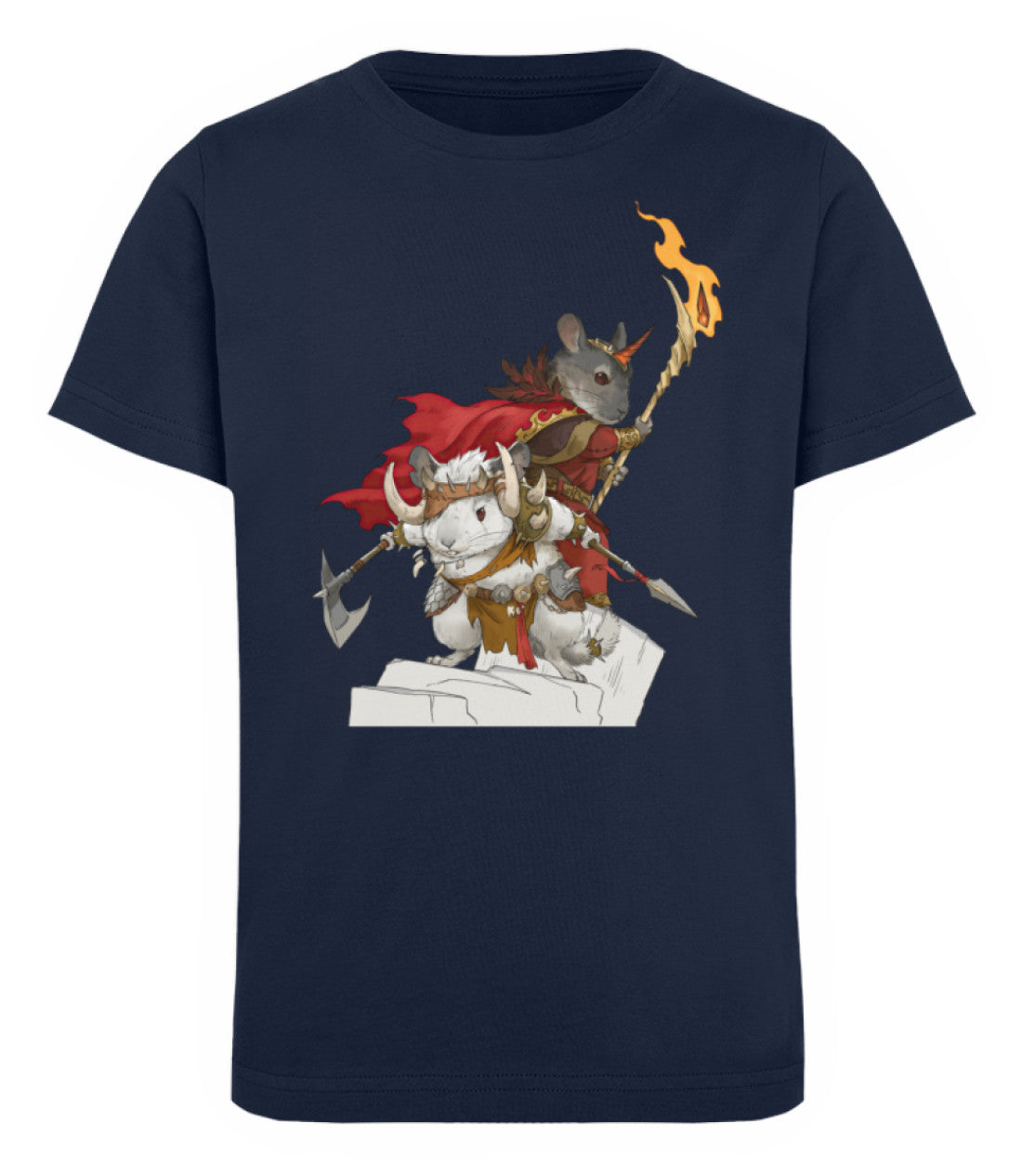 Zeigt barbarian chinchilla bros kinder organic t shirt 1 in Farbe White
