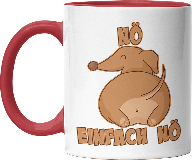 Nö Einfach Nö Dackel Witzige Rot Tasse kaufen Geschenk