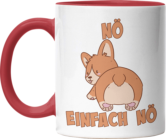 Nö Einfach Nö Corgi Witzige Rot Tasse kaufen Geschenk