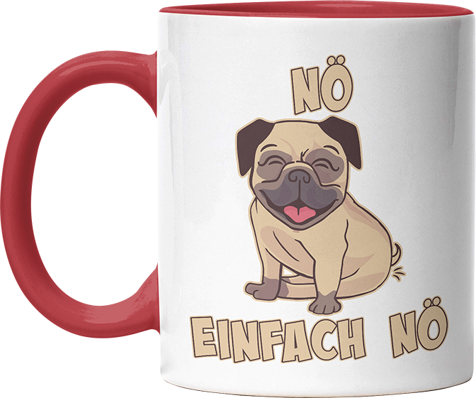 Nö Einfach Nö Mops 1 Witzige Rot Tasse kaufen Geschenk