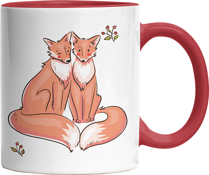 Thanks for existing in my little Galaxy Füchse 2 Witzige Rot Tasse kaufen Geschenk