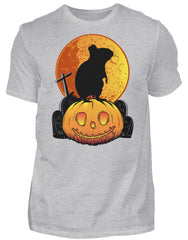 Zeigt degus halloween pumpkin moon herren shirt in Farbe Black