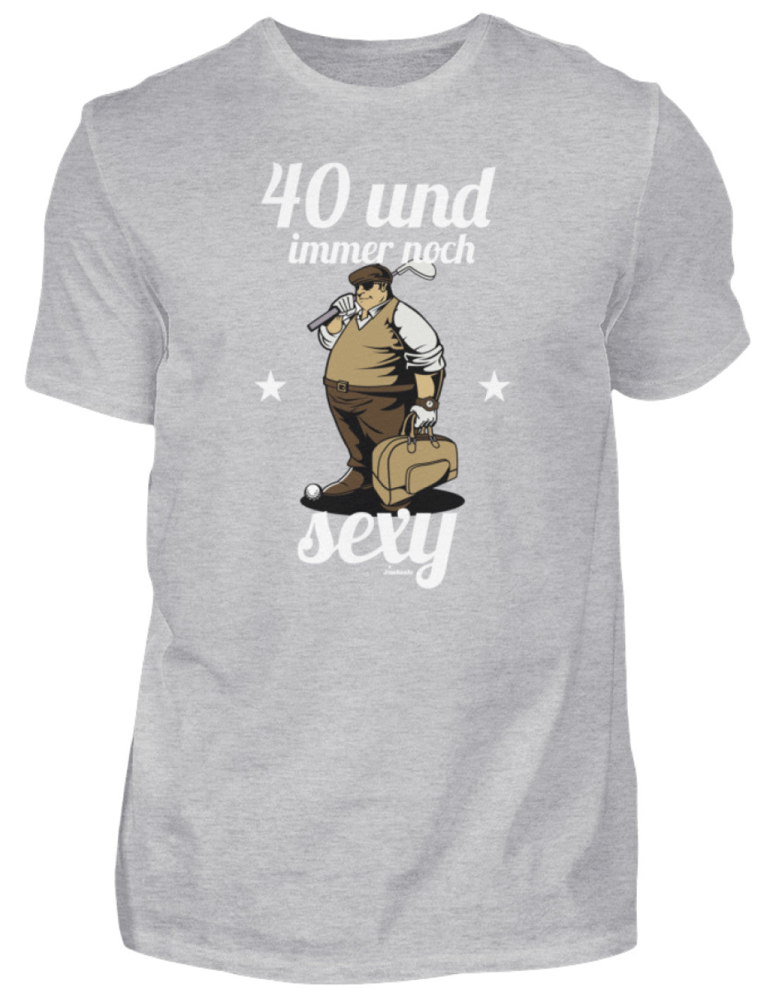 Zeigt lustiger spruch 40er geburtstag herren shirt in Farbe Black