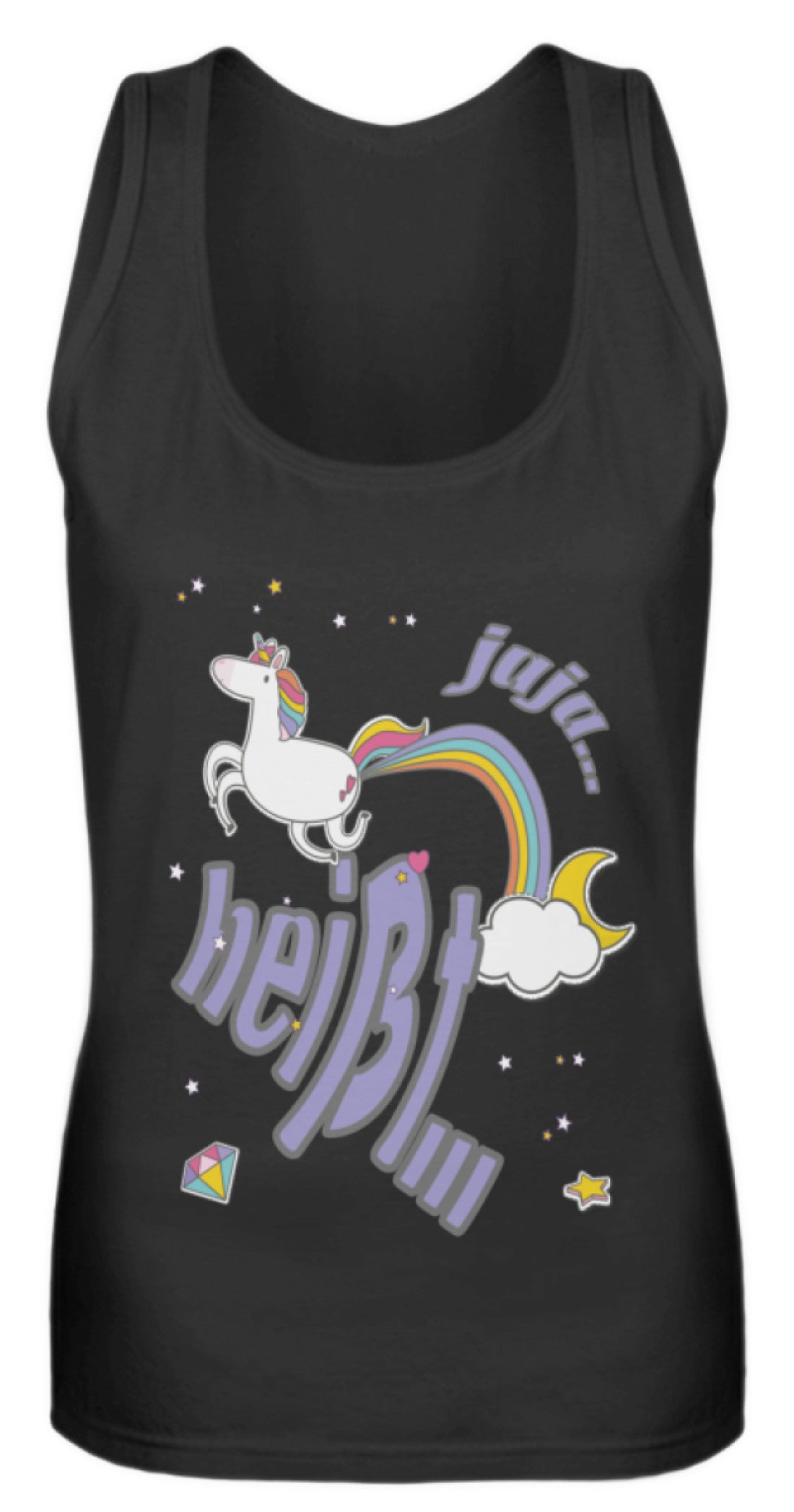 Jaja Einhorn | Cooler Spruch | Frauen Tank Top in Mint in Größe S