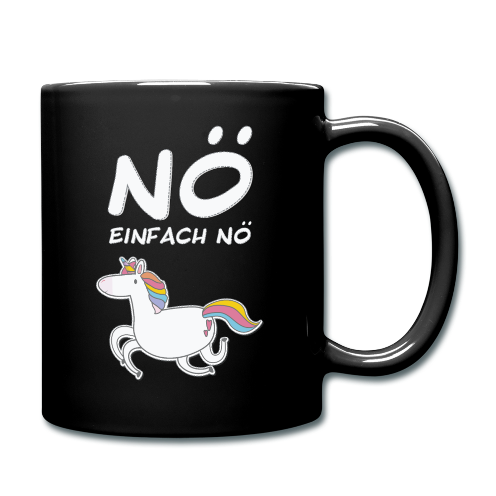 Nö Einhorn - Schwarz