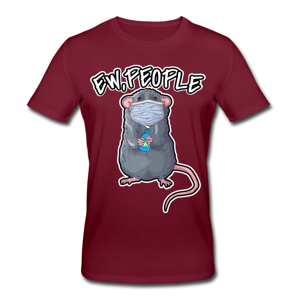 EW People Bio-T-Shirt - Burgunderrot