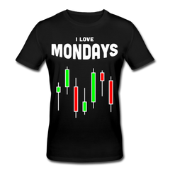 I Love Mondays Bio-T-Shirt - Schwarz