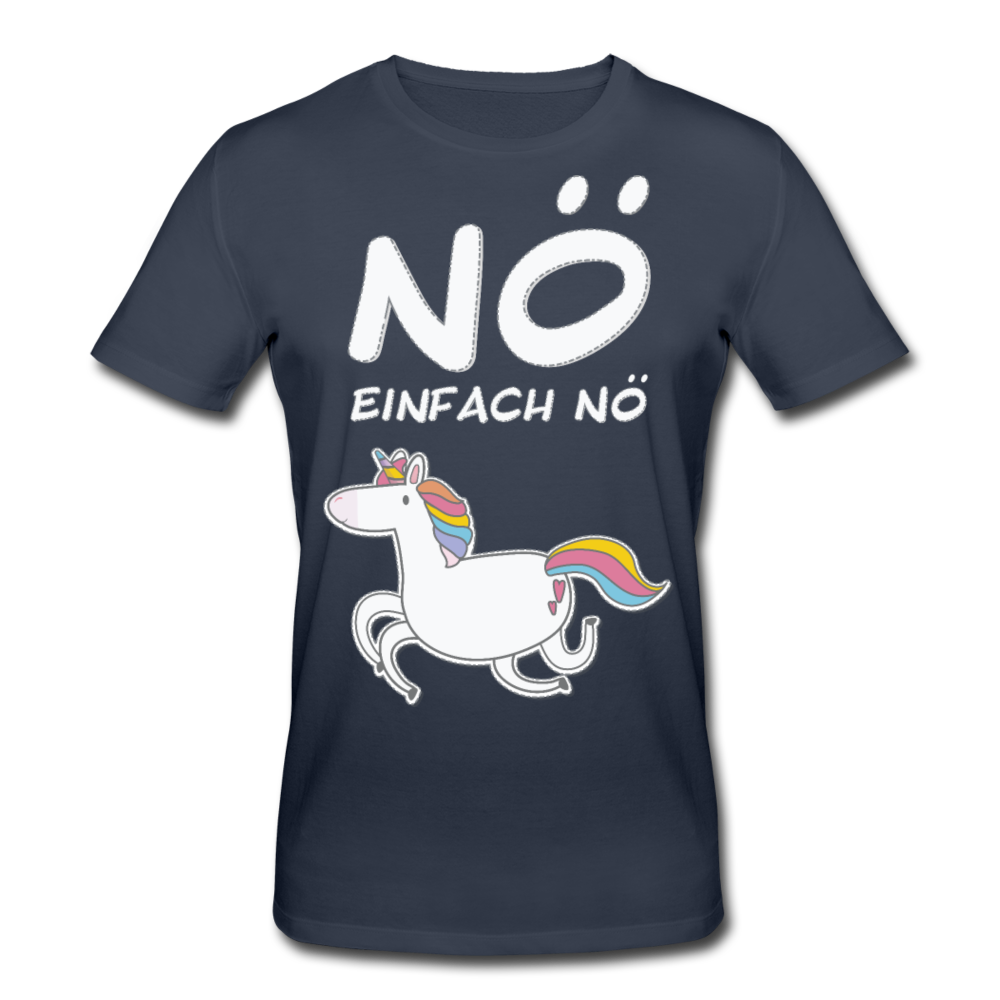 Nö Einhorn Bio-T-Shirt - Navy